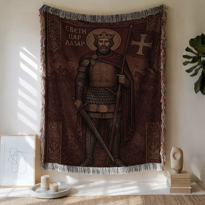 Medieval Serbian Warrior Art Wall Hanging Decor