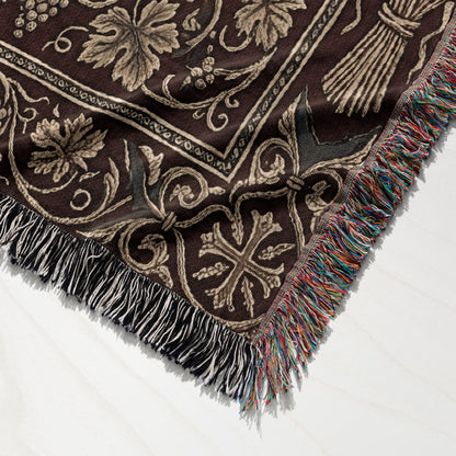 CalmNestStyle Agnus Dei Sacred Art Woven Blanket jacquard woven blanket