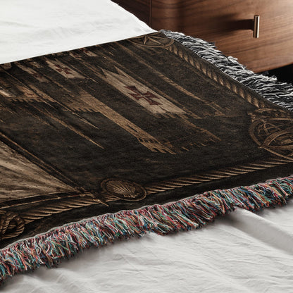 MyDesigns Order of Christ – The Caravel at the Quay jacquard woven blanket