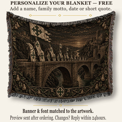 MyDesigns Order of Alcántara – The Roman Bridge jacquard woven blanket