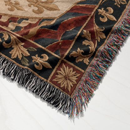 CalmNestStyle Joan of Arc at Orleans jacquard woven blanket
