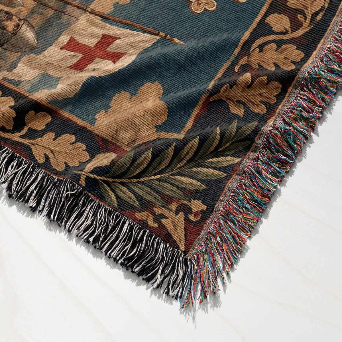 CalmNestStyle Baldwin IV Leading the Charge jacquard woven blanket