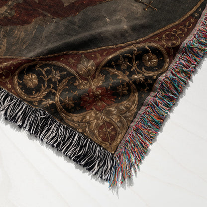 CalmNestStyle Baldwin IV on Horseback Before Jerusalem jacquard woven blanket