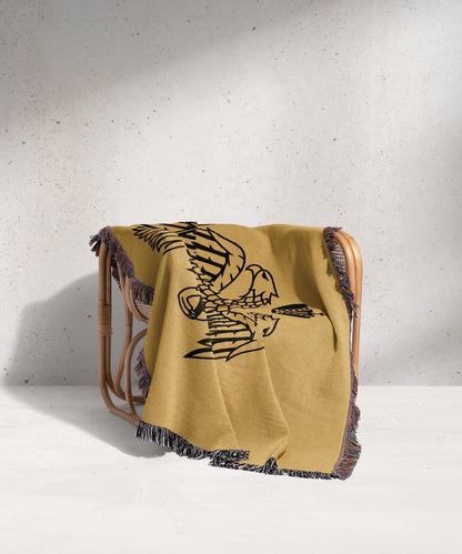 CalmNestStyle Byzantine Double Headed Eagle Flag Woven Blanket jacquard woven blanket
