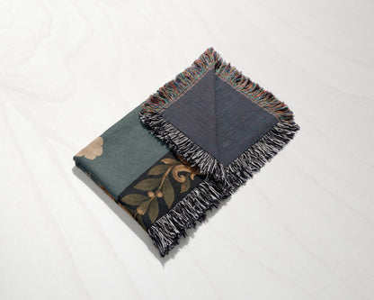 CalmNestStyle Valletta Harbor with Crowned Hospitaller Shield Woven Blanket jacquard woven blanket