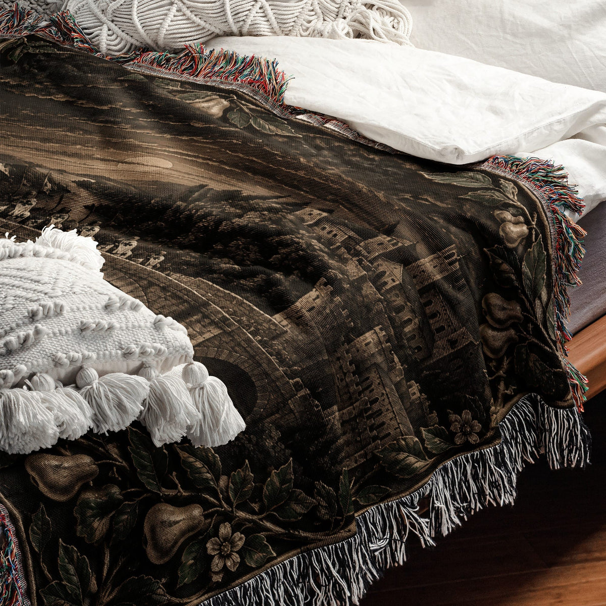MyDesigns Order of Alcántara – The Roman Bridge jacquard woven blanket