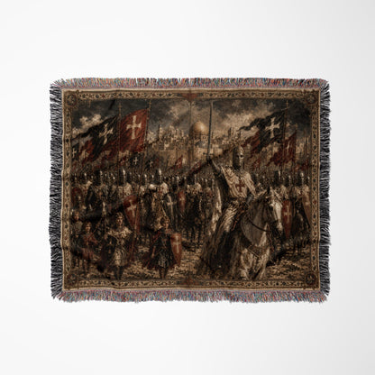 CalmNestStyle Baldwin IV Rides with His Army jacquard woven blanket