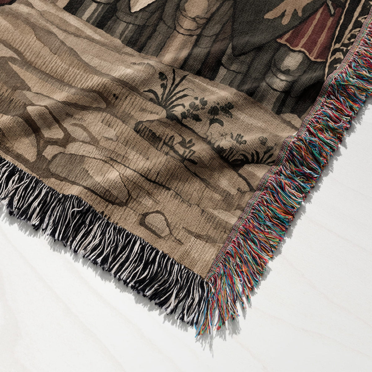 CalmNestStyle Baldwin IV Jerusalem Crusaders Medieval Art Baldwin IV Woven Blanket jacquard woven blanket