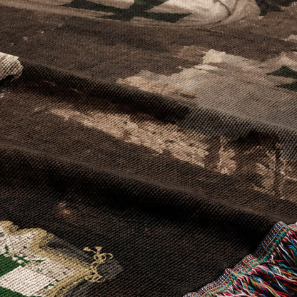MyDesigns Saint Lazarus I The Hospitaller's Work at Jerusalem jacquard woven blanket