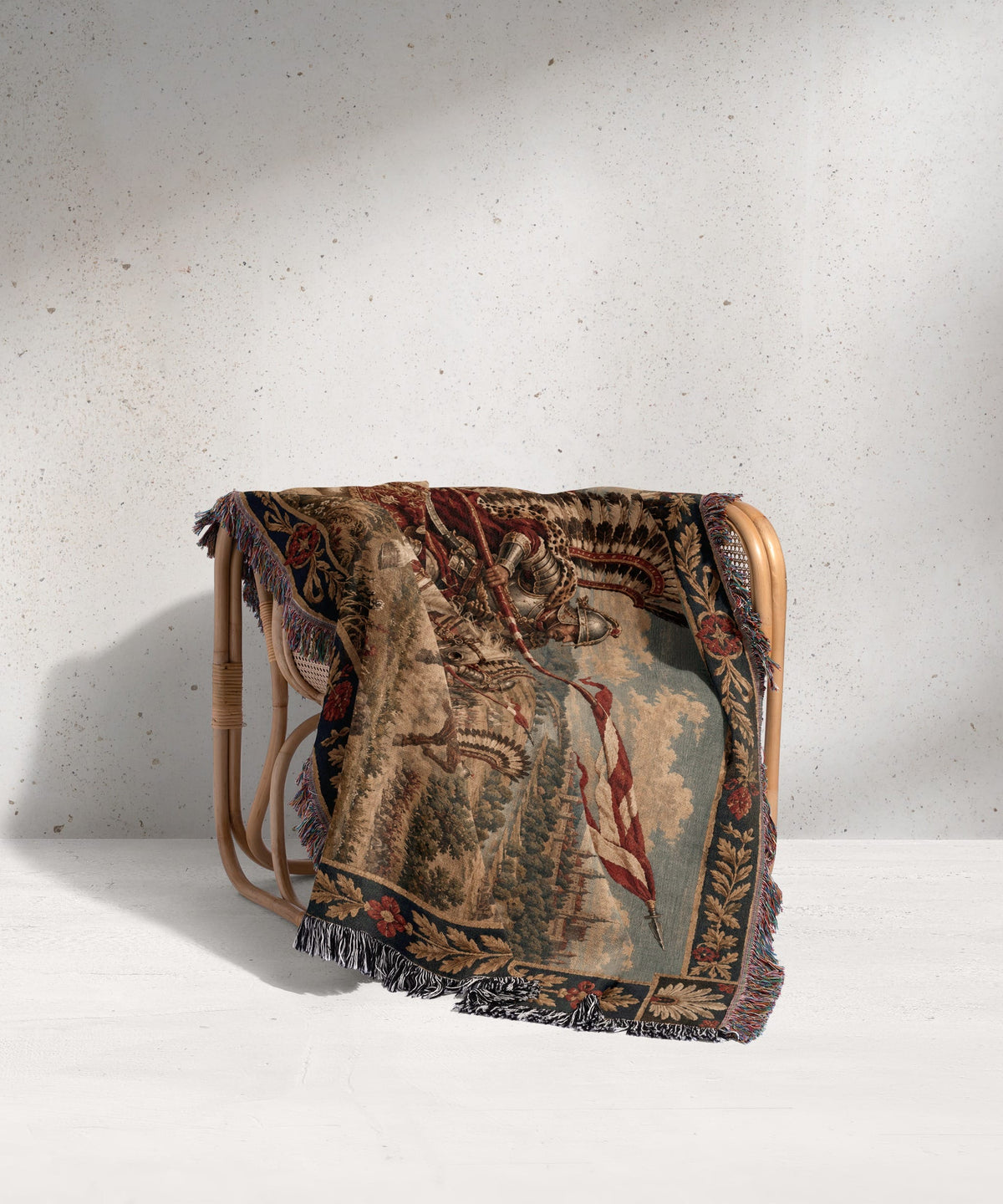 CalmNestStyle The Winged Hussars jacquard woven blanket