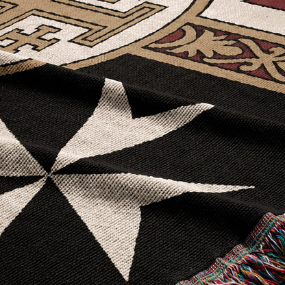 MyDesigns Ancient Orders I Deus Vult jacquard woven blanket