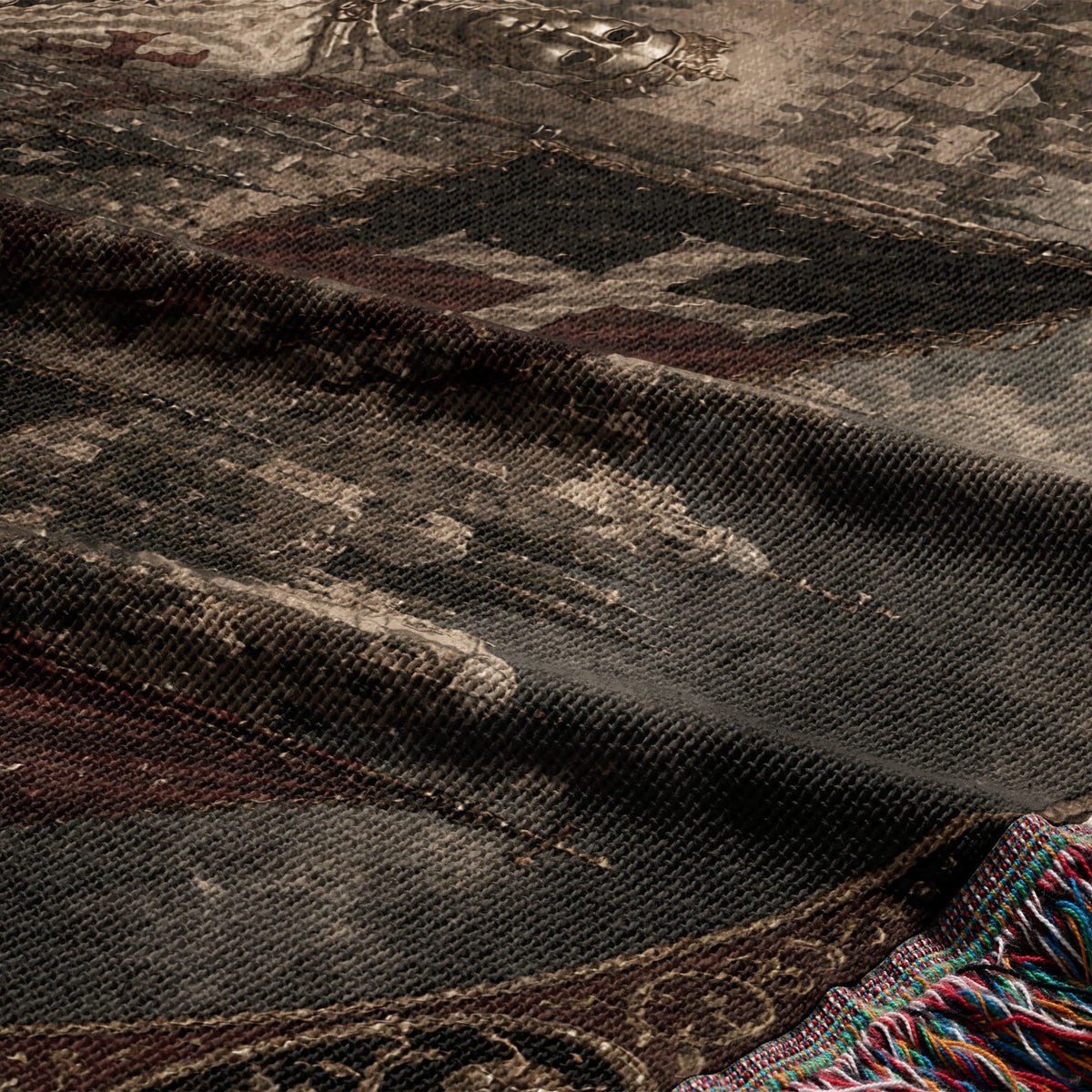 CalmNestStyle Baldwin IV on Horseback Before Jerusalem jacquard woven blanket