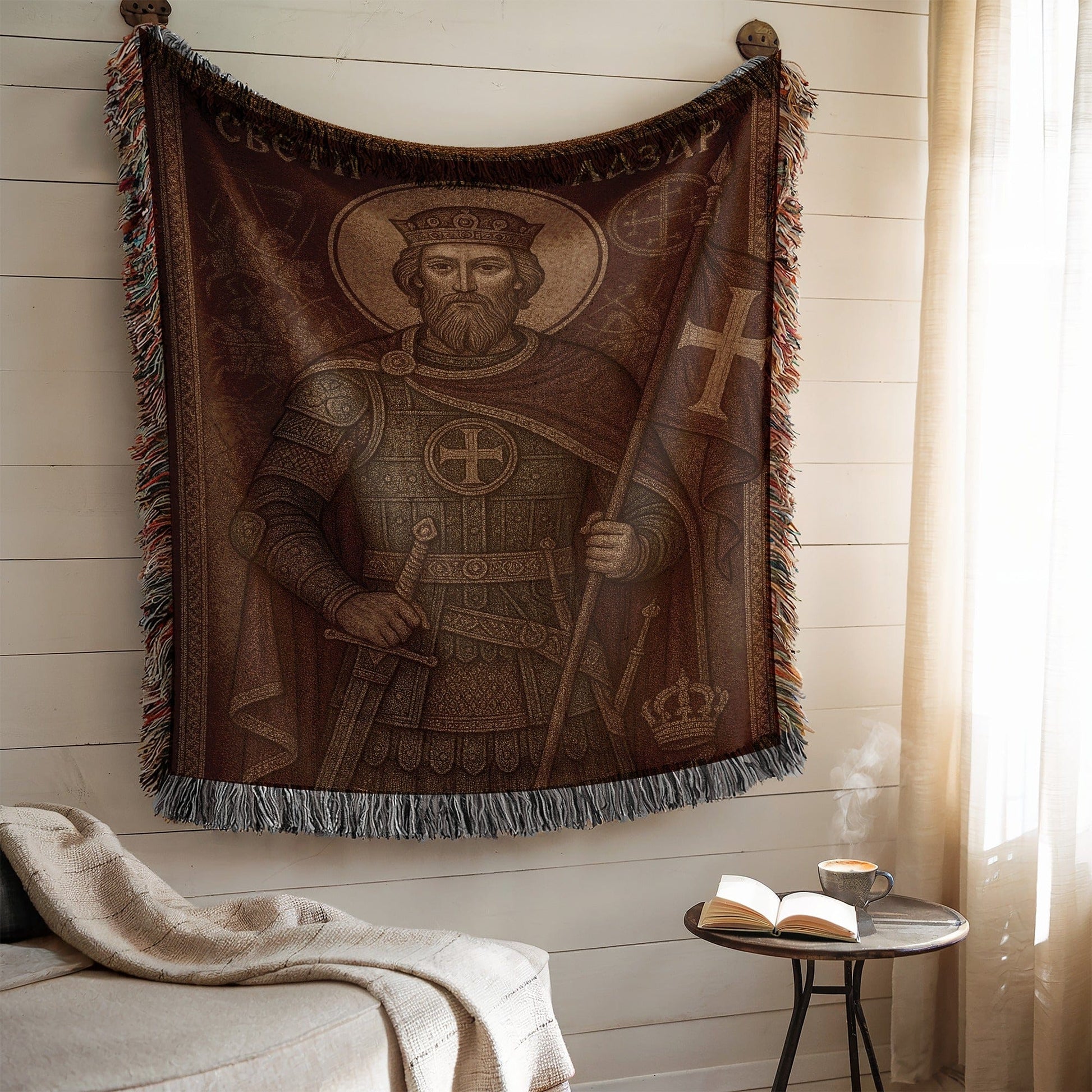 Medieval Knight Tapestry Wall Hanging Decor