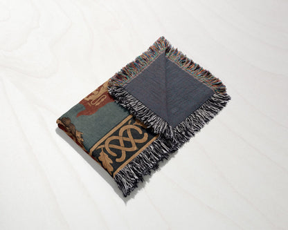 CalmNestStyle Richard the Lionheart at Acre jacquard woven blanket