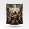 Templar Light Woven Blanket Crusader Knight Faith Throw