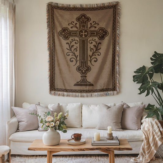 Elegant Cross Design Wall Hanging for Home Decor