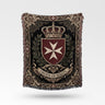 Order of Malta Heritage Crest Gold Woven Blanket