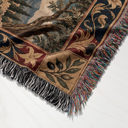 CalmNestStyle Resurrection Morning at the Empty Tomb jacquard woven blanket