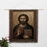 Christ the Redeemer Traditional Orthodox Woven Blanket