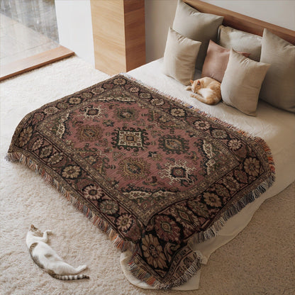 Handcrafted Bohemian Style Bed Throw Blanket Design