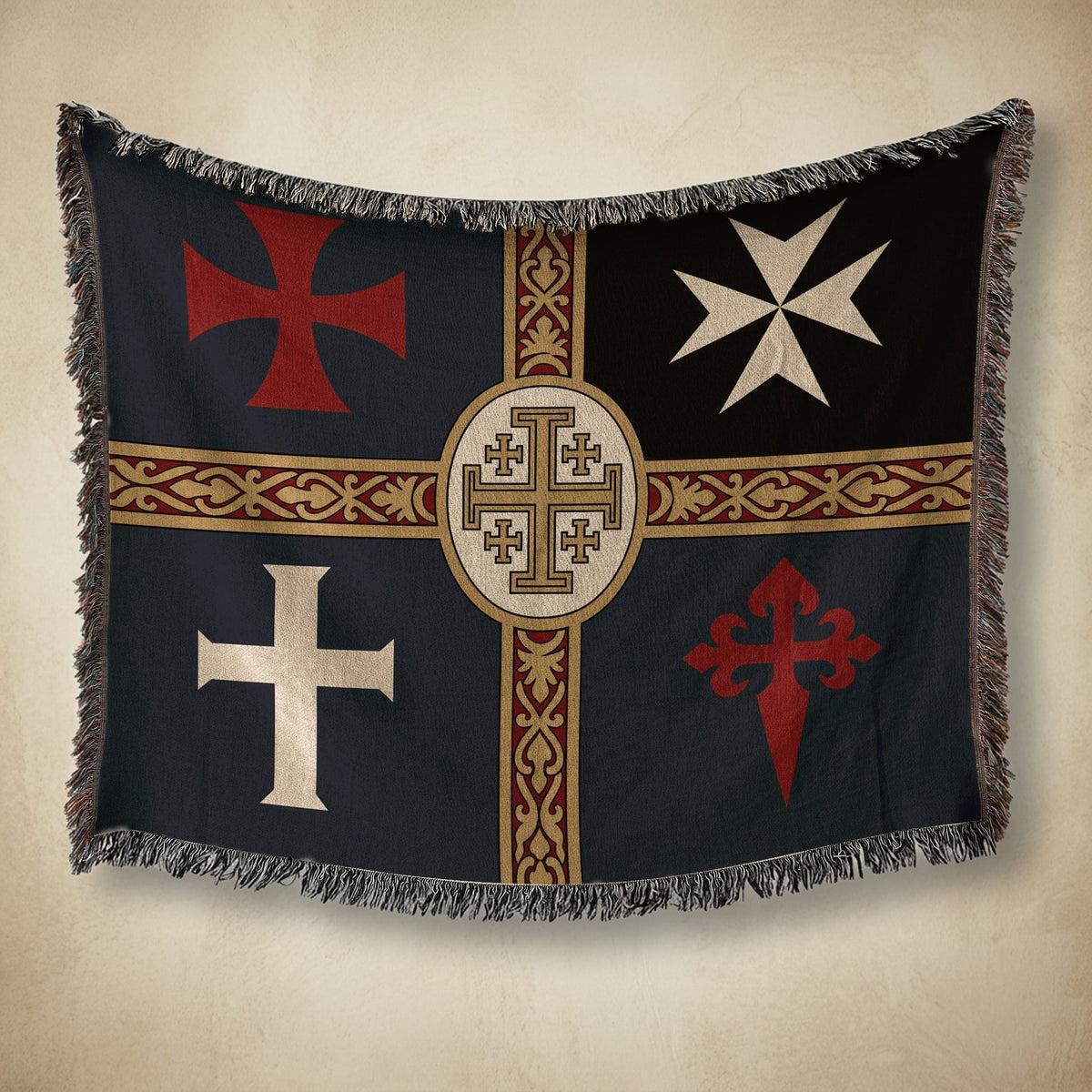 MyDesigns Ancient Orders I Royal Navy jacquard woven blanket