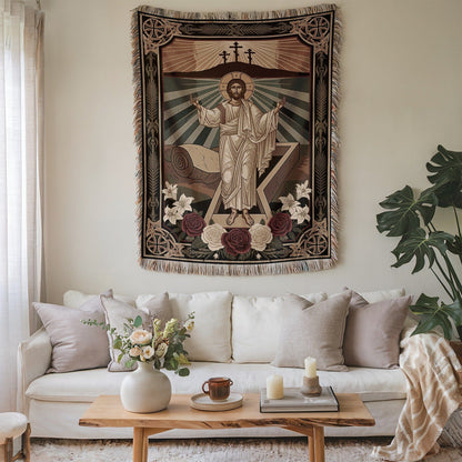 Jesus Resurrection Tapestry Wall Hanging Tapestry Decor