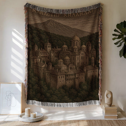 Ancient Monastery Woven Tapestry Wall Hanging Product