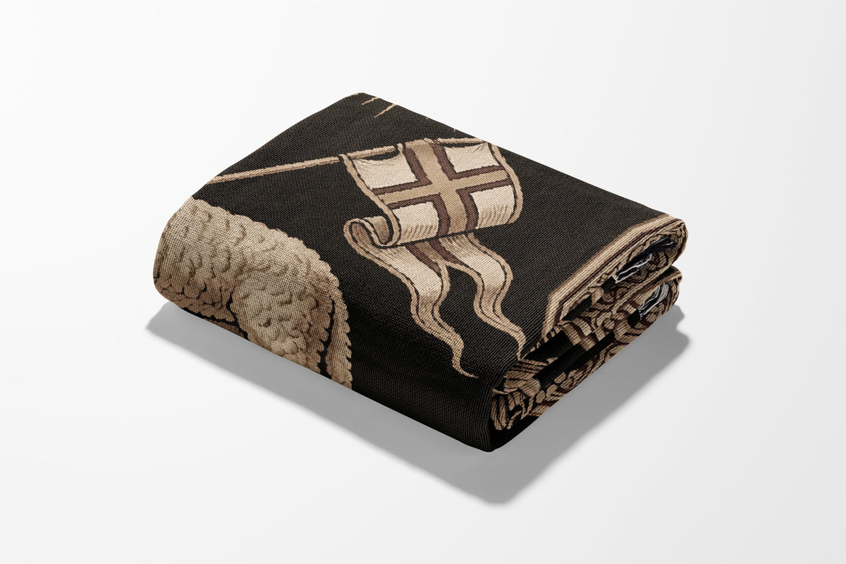 CalmNestStyle Agnus Dei Ornate Woven Blanket jacquard woven blanket