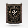 Order of Saint John Hospitallers Gold Crest Woven Blanket