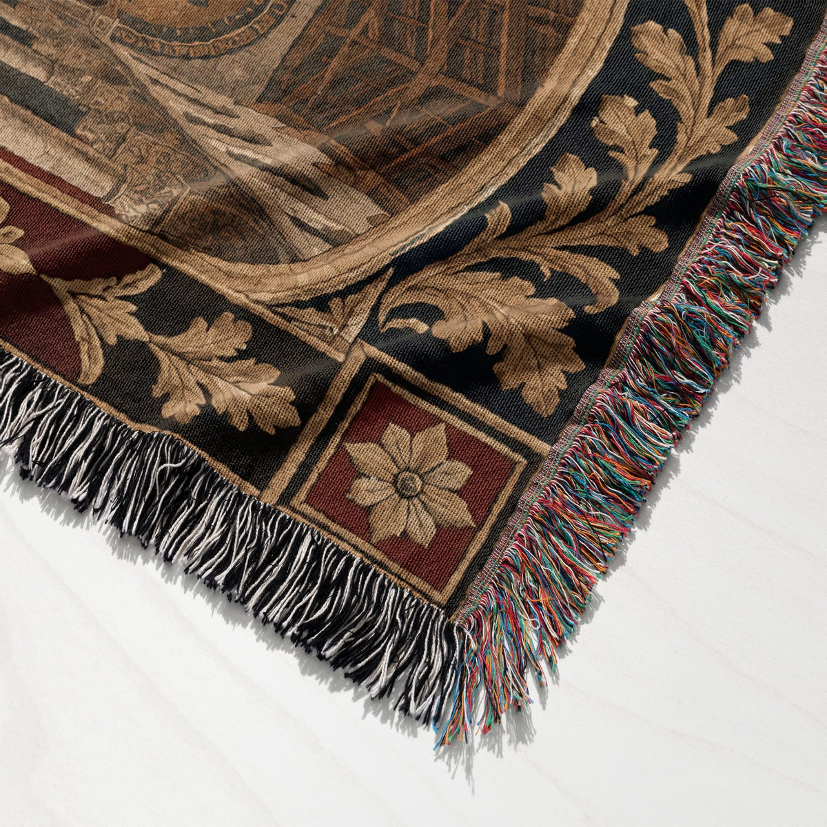 CalmNestStyle Kings of Christendom Triptych jacquard woven blanket
