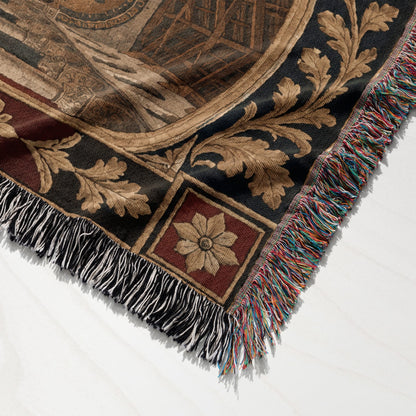 CalmNestStyle Kings of Christendom Triptych jacquard woven blanket