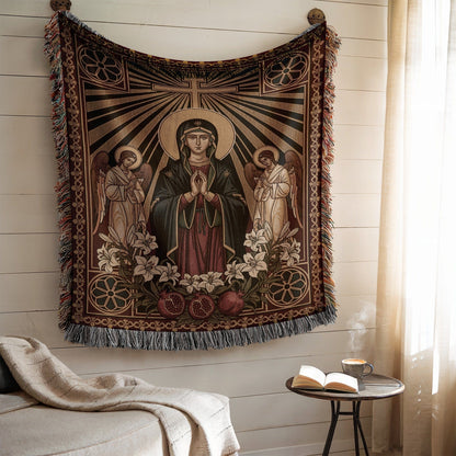 Religious Artwork Wall Décor Tapestry Virgin Mary