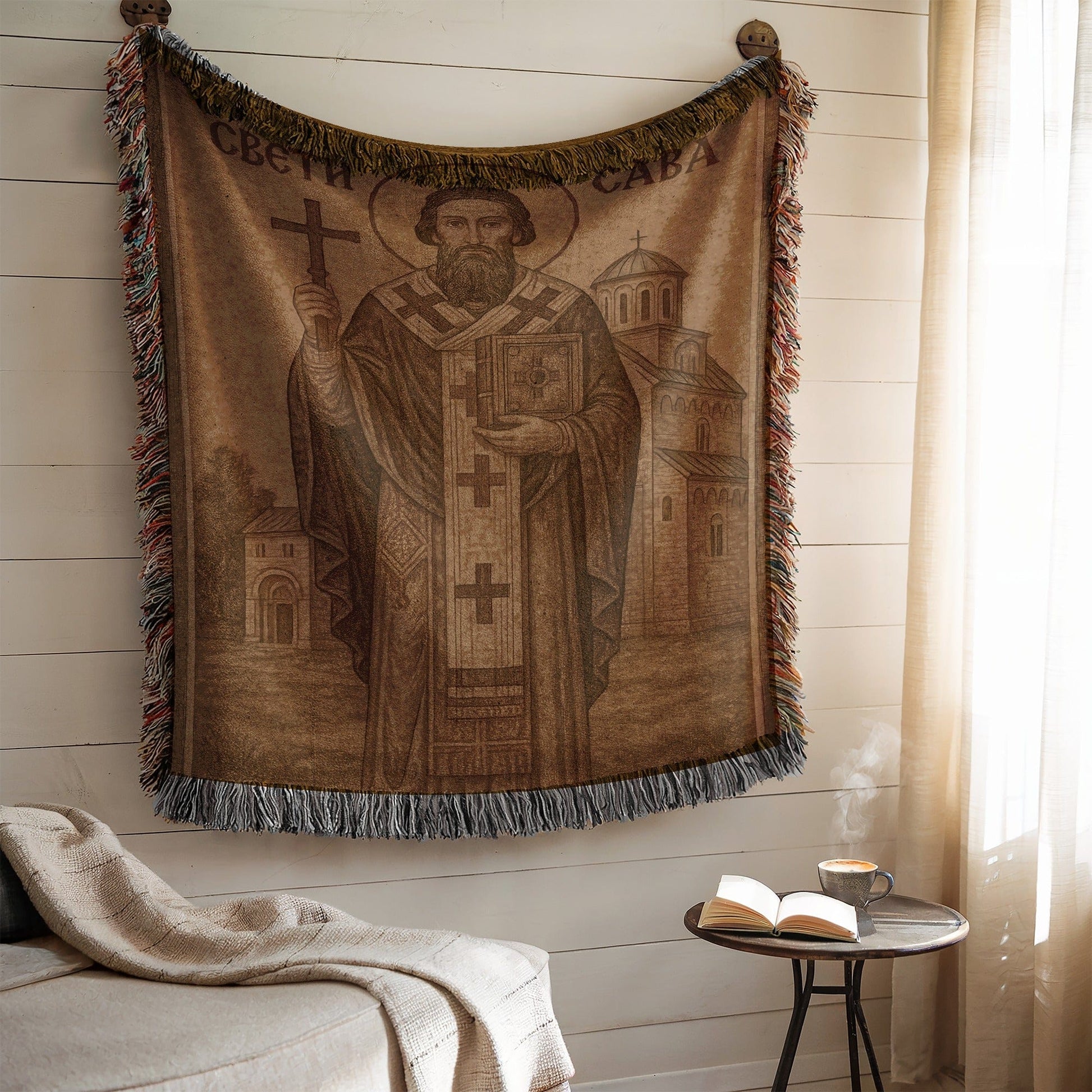 Religious Art Woven Blanket Tapestry Wall Hanging Product