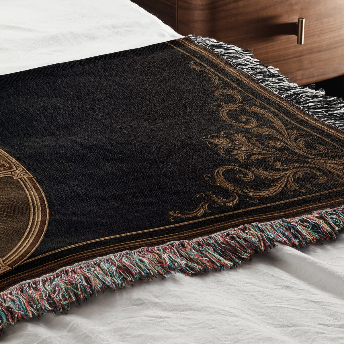 CalmNestStyle Christ Pantocrator jacquard woven blanket