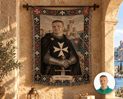 Hospitaller Knight of Malta - Your Portrait, Woven