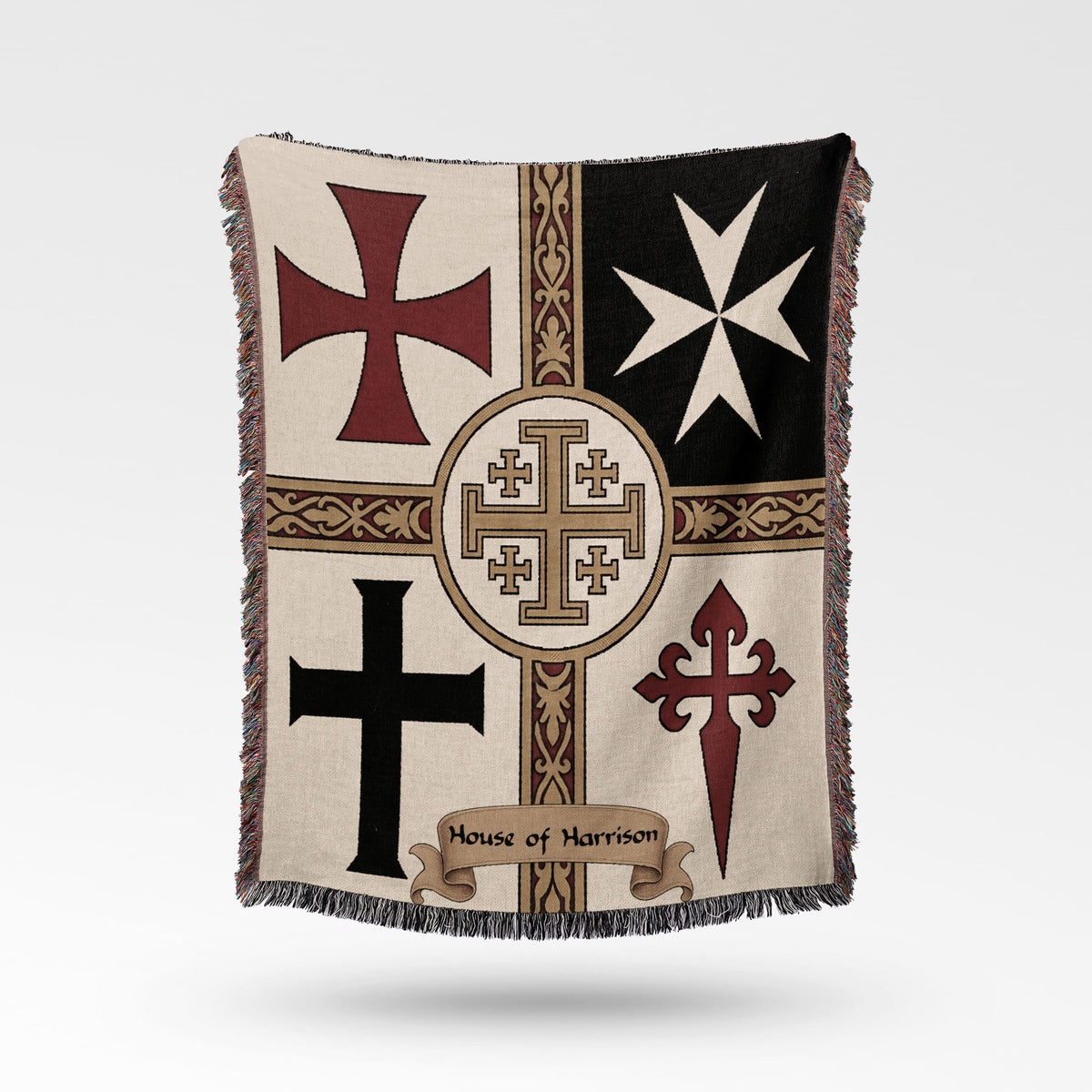 CalmNestStyle Ancient Orders Templa Woven Blanket jacquard woven blanket