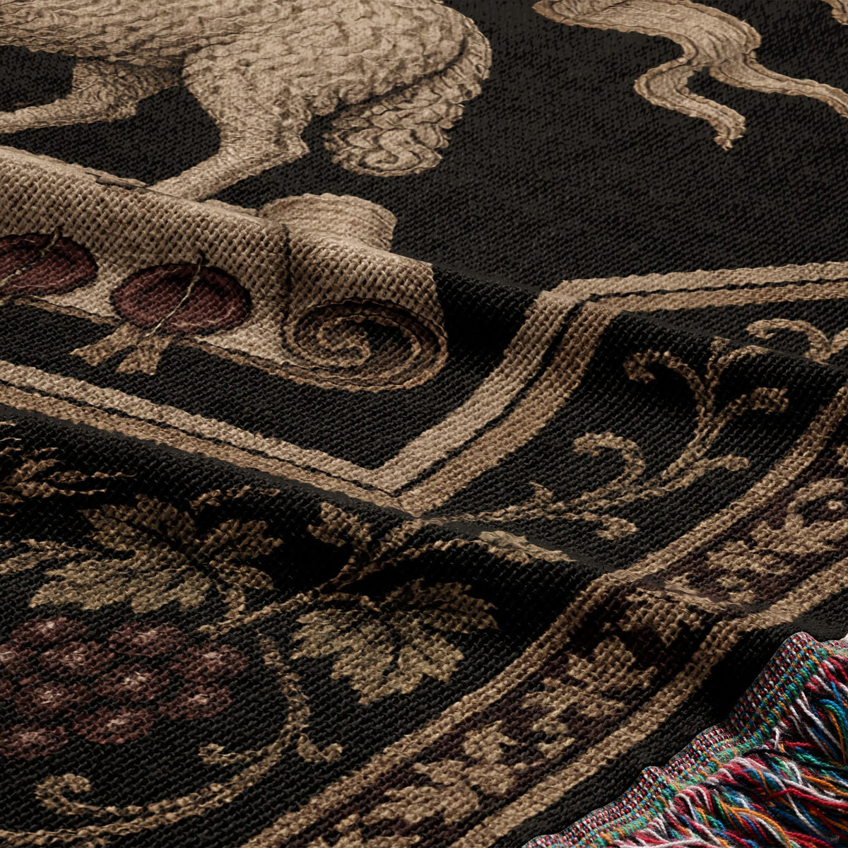 CalmNestStyle Sacred Agnus Dei Heritage Woven Blanket jacquard woven blanket