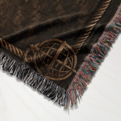 MyDesigns Order of Christ – The Caravel at the Quay jacquard woven blanket