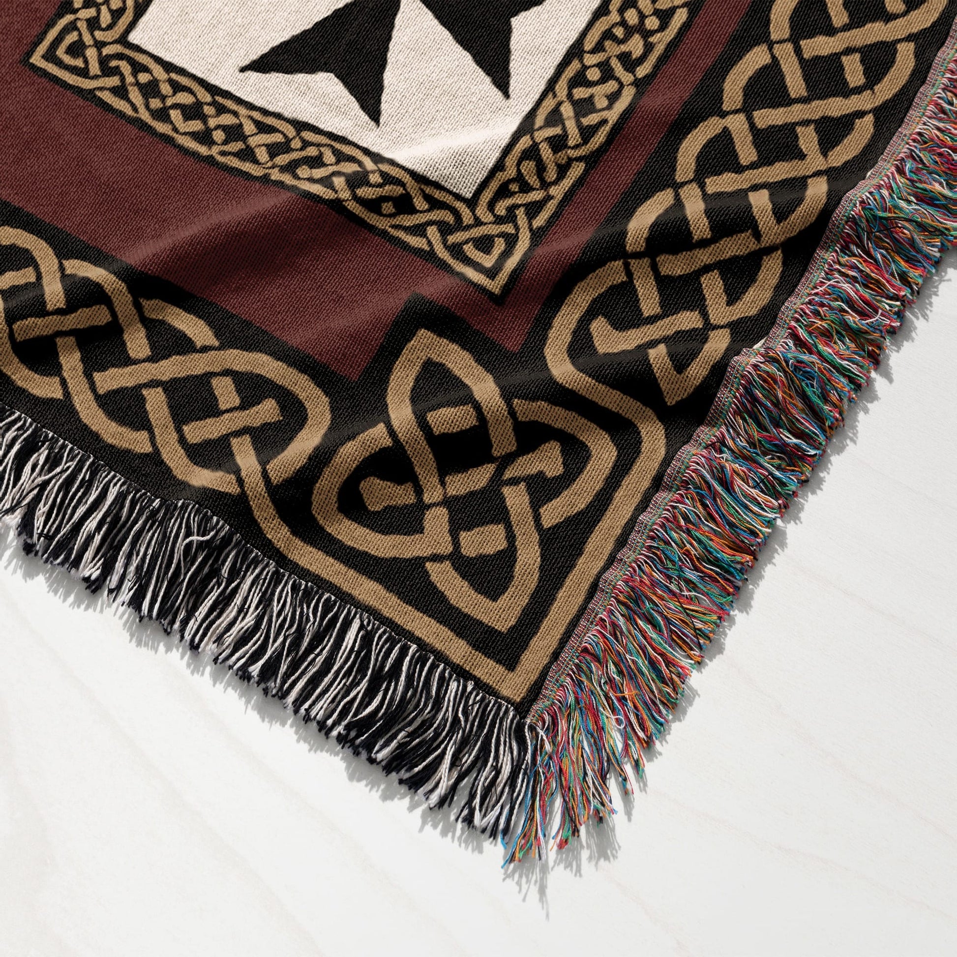 MyDesigns Military Orders Tapestry – Gold Jerusalem Cross Medallion Woven Blanket jacquard woven blanket