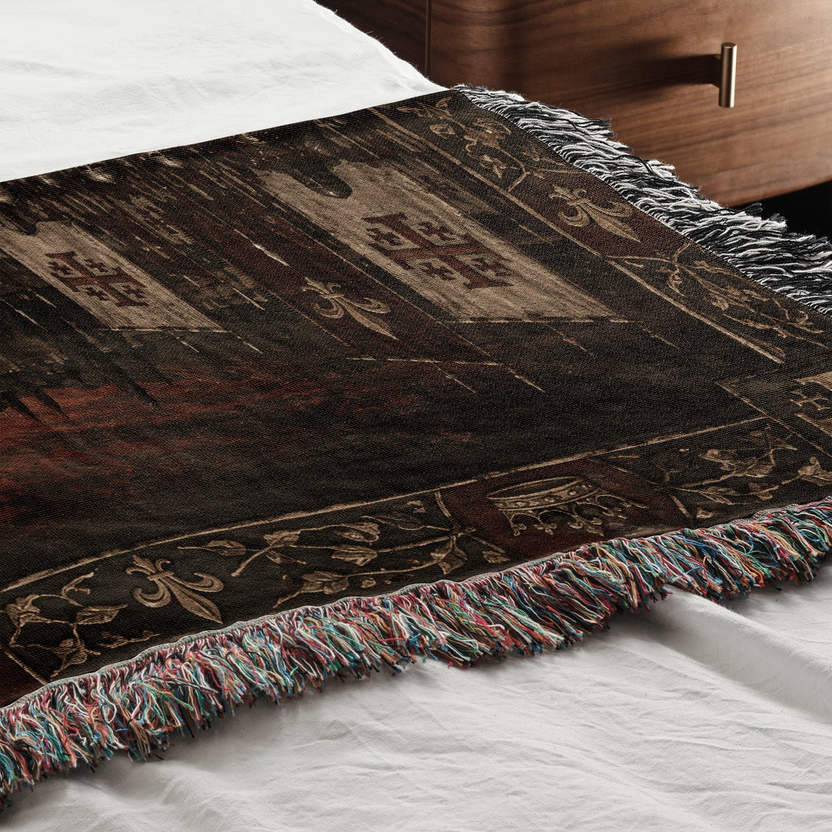 MyDesigns Baldwin IV I The King Before His Army jacquard woven blanket