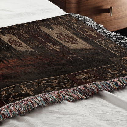 MyDesigns Baldwin IV I The King Before His Army jacquard woven blanket