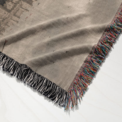 MyDesigns Medieval Tapestry Blanket – Military Orders March Woven Throw, Templar Hospitaller Teutonic Banners jacquard woven blanket