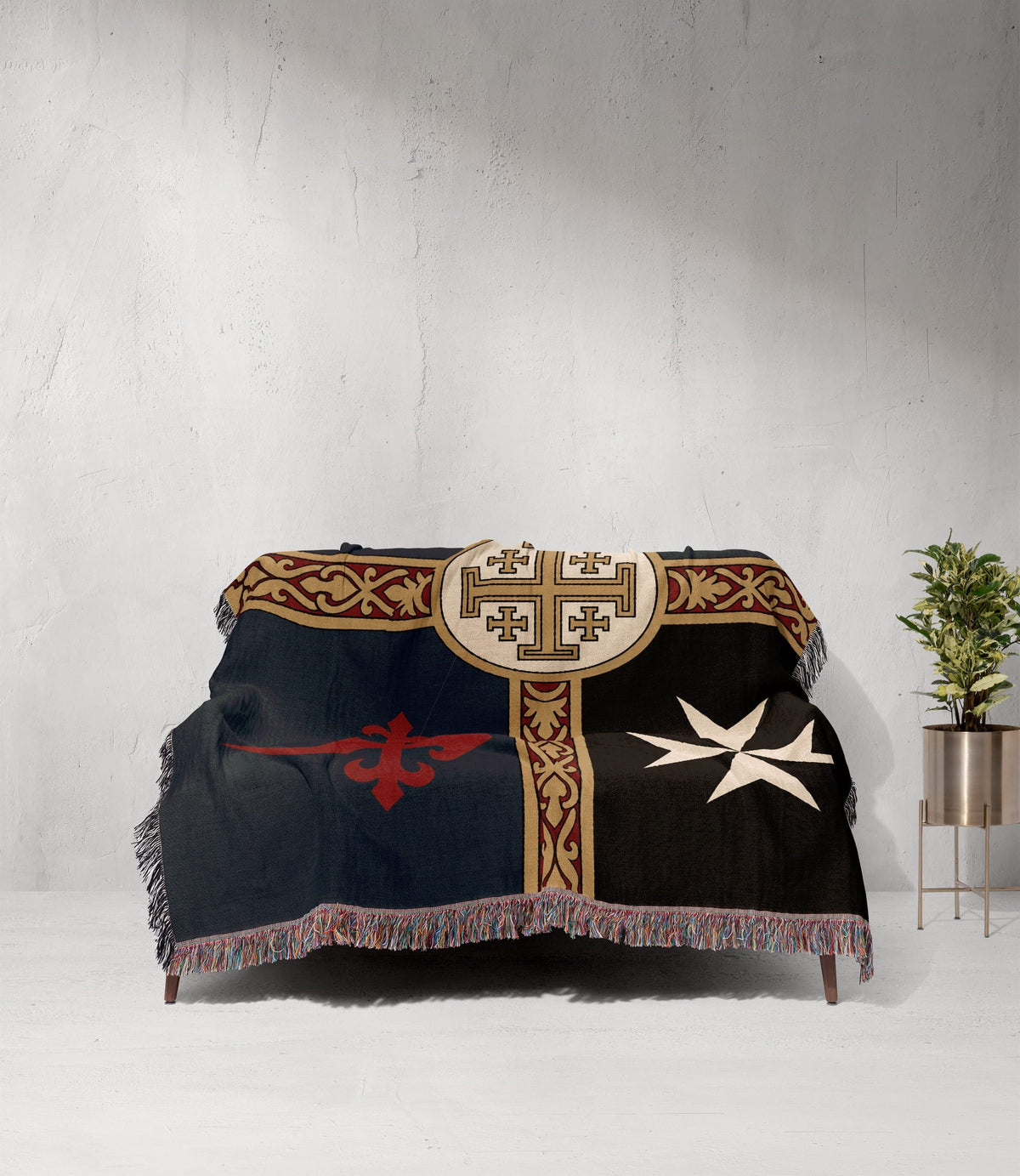 MyDesigns Ancient Orders I Royal Navy jacquard woven blanket