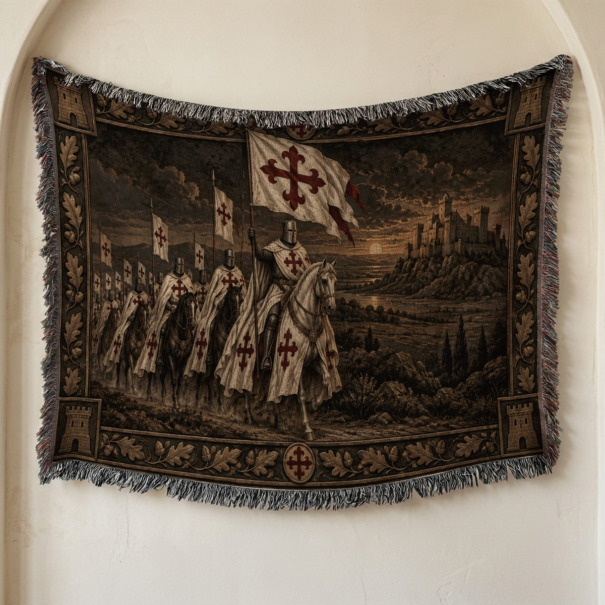 MyDesigns The Great Banner and the Host jacquard woven blanket