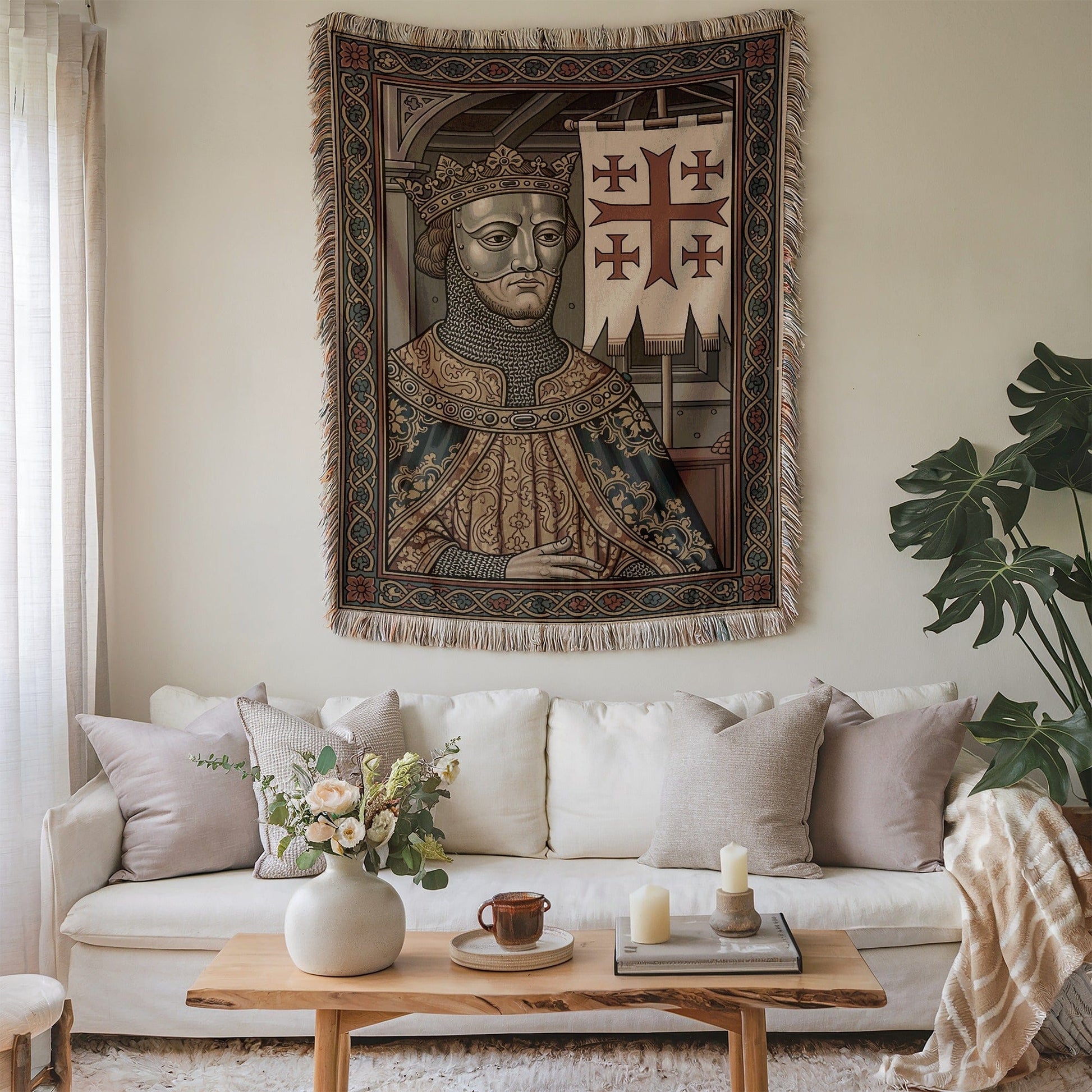 Medieval Royalty Woven Decorative Wall Tapestry