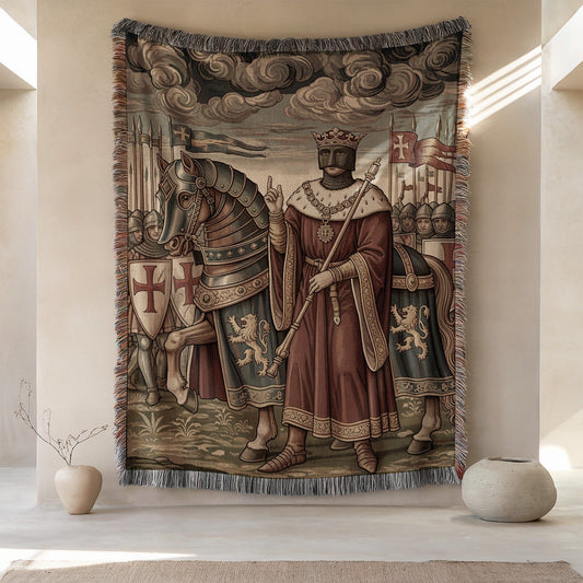 Medieval Knight and King Tapestry Wall Art Decor