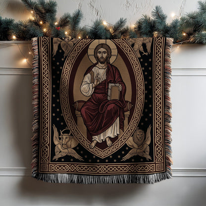 Sacred Christian Iconography Tapestry Blanket Product