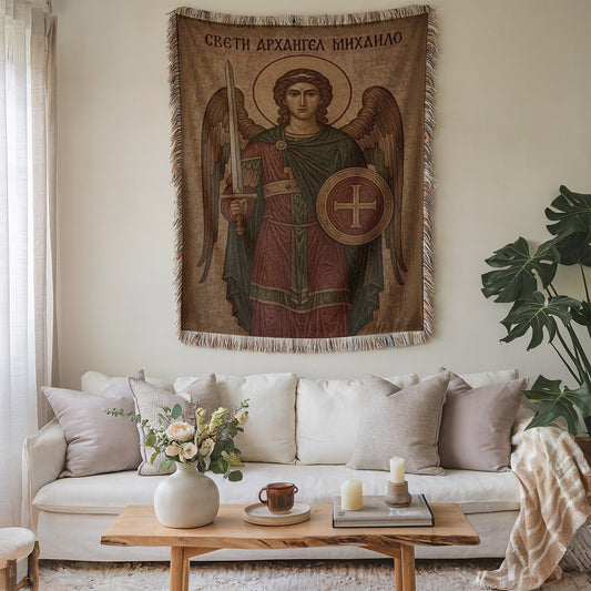 Archangel Michael Tapestry Wall Hanging Decor