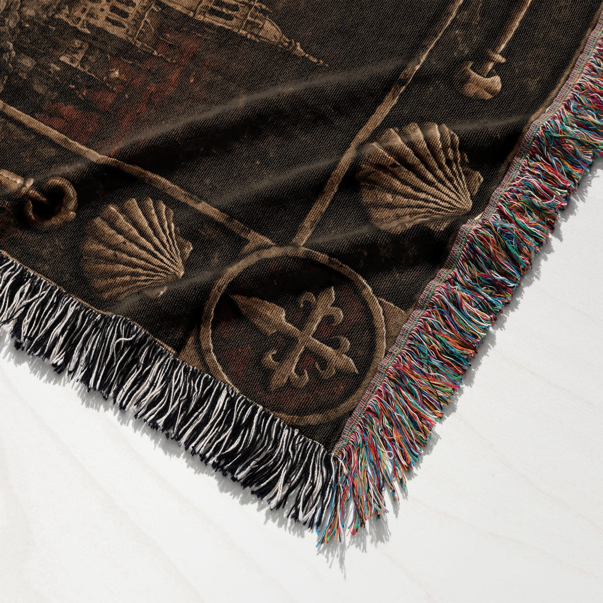 MyDesigns Knights Riding to the Cathedral jacquard woven blanket