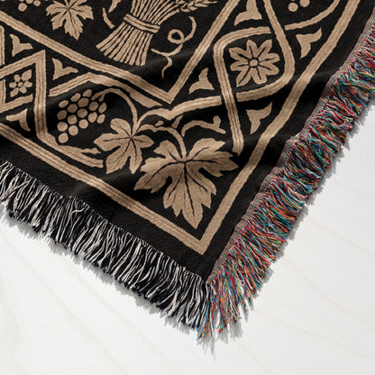 CalmNestStyle Divine Agnus Dei Ornate Woven Blanket jacquard woven blanket